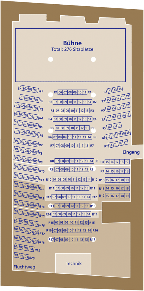 Haberkasten Bestuhlung